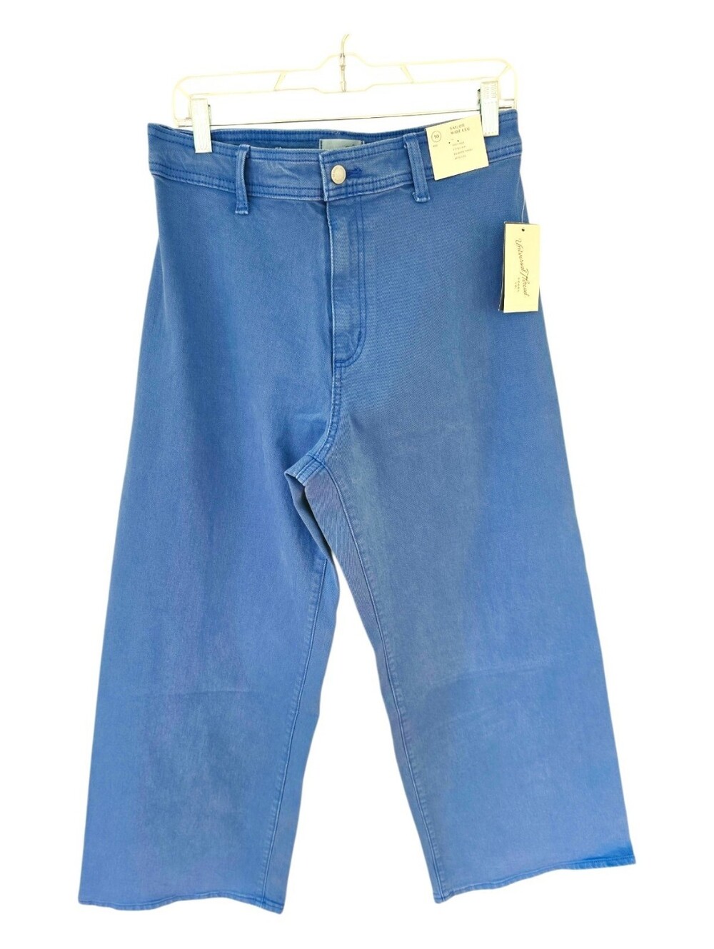 Universal Thread Blue Denim Wide Leg Sailor High Rise Jeans Size 10 NWT